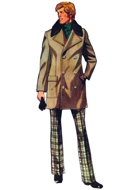 S3177 | Simplicity Sewing Pattern 1970's Men's Overcoat in Two