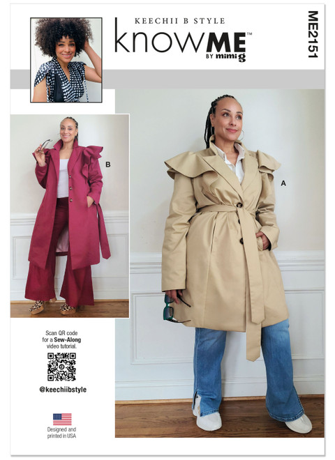 ME2151 (PDF) | Know Me Sewing Pattern Misses' Single Breasted