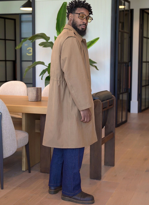ME2152 (PDF) | Know Me Sewing Pattern Men's Utility Trench Coat by