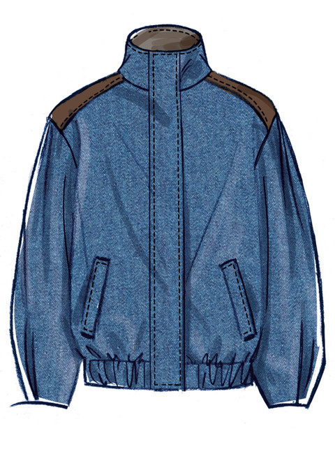 McCall's M8629 | McCall's Sewing Pattern Misses' Blouson Jacket with Neckline Variations