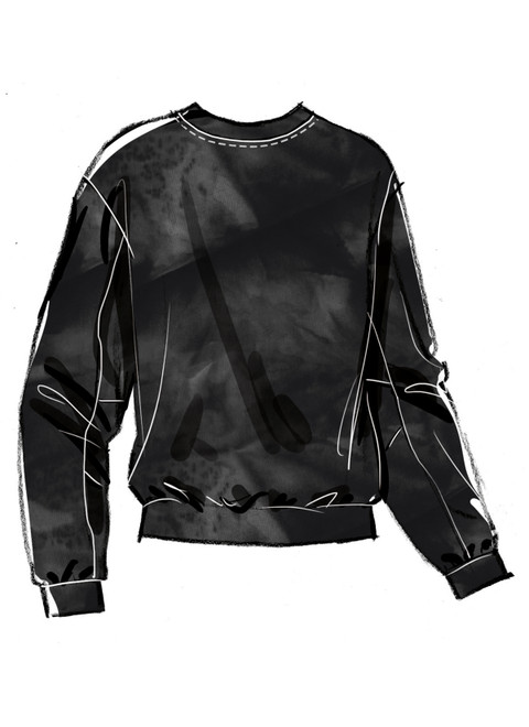 M8633 (PDF) | McCall's Sewing Pattern Misses' Sweatshirt, Hoodie