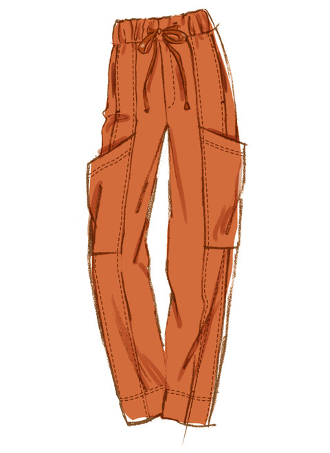M8636 (PDF) | McCall's Sewing Pattern Unisex Pull On Pants | McCall's