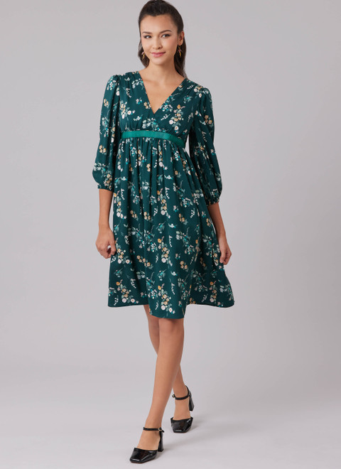 M8643 (PDF) | McCall's Sewing Pattern Misses' Lined Dresses by