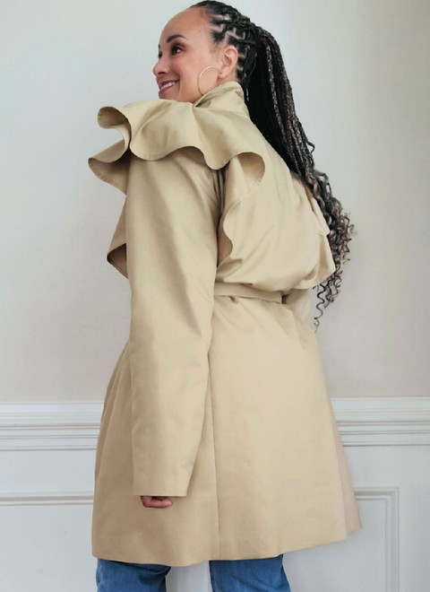 ME2151 | Know Me Sewing Pattern Misses' Single Breasted Trench