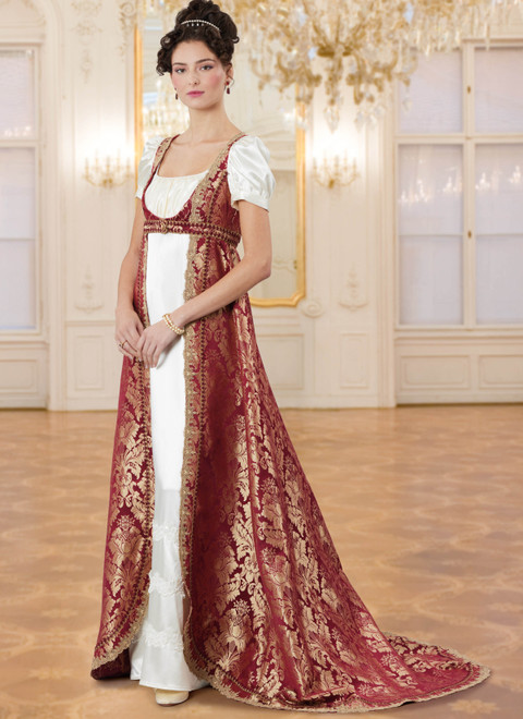 M8648 | McCall's Sewing Pattern Misses' Regency Coat and Open