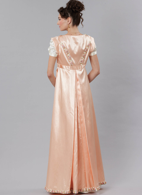 ガウンコート amiur vinpage satin gown coat Cadbury Purple Silk Wedding Coat Dress, Black Lace, Beaded