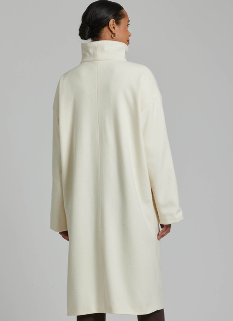 S3196 (PDF) | Simplicity Sewing Pattern Misses' High Collar Coat