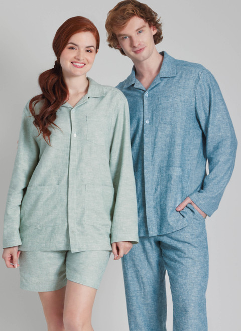 Simplicity S3204 | Simplicity Sewing Pattern Unisex Pajamas