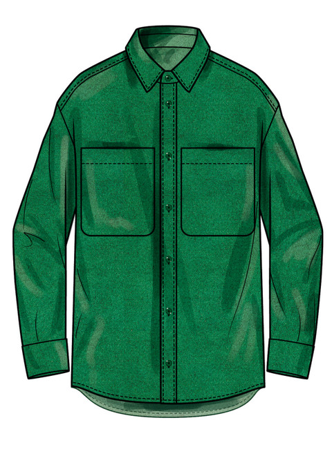 Simplicity S3207 | Simplicity Sewing Pattern Men's  Oversized Shirt