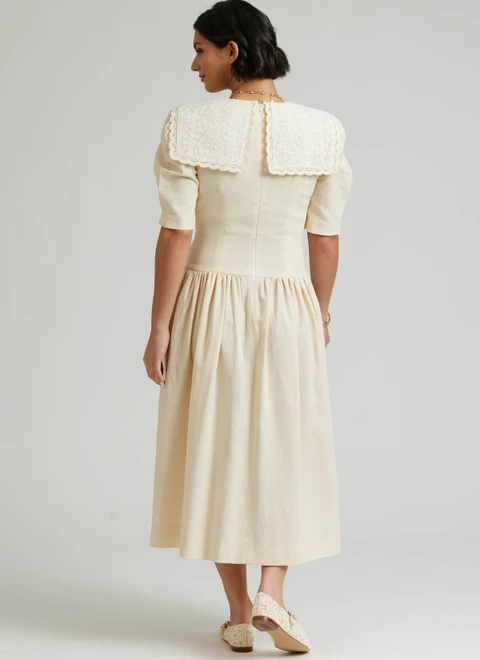 Simplicity S3216 | Simplicity Sewing Pattern 1980s Misses' and Miss Petite Dress with Fitted Bodice by Gunne Sax by Jessica McClintock