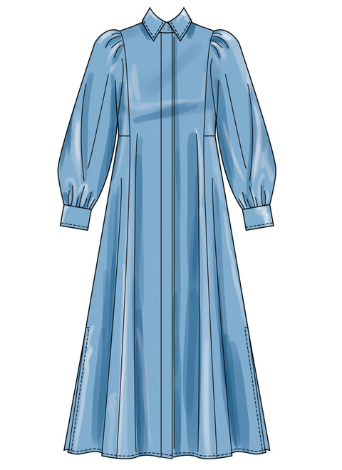 Simplicity S3193 | Simplicity Sewing Pattern Misses' Shirtdress with Sleeve and Length Variations