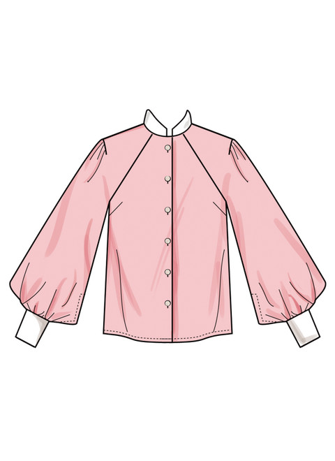 Simplicity S3195 | Simplicity Sewing Pattern Misses' Blouse with Detachable Tie and Sleeve Variations