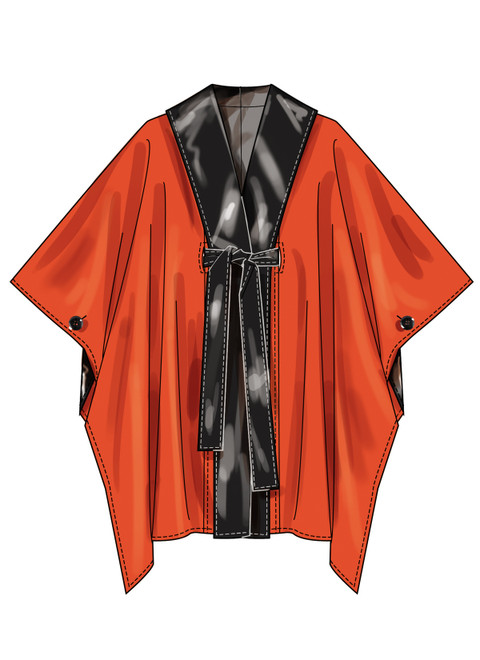 Simplicity S3197 | Simplicity Sewing Pattern Misses' Capes and Tie Belt