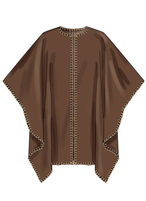 Simplicity S3197 | Simplicity Sewing Pattern Misses' Capes and Tie Belt