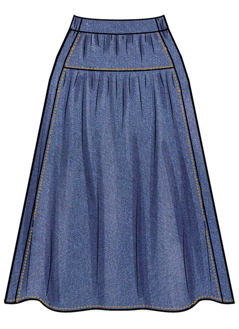 Simplicity S3198 | Simplicity Sewing Pattern Misses' Gathered Skirt in Two Lengths