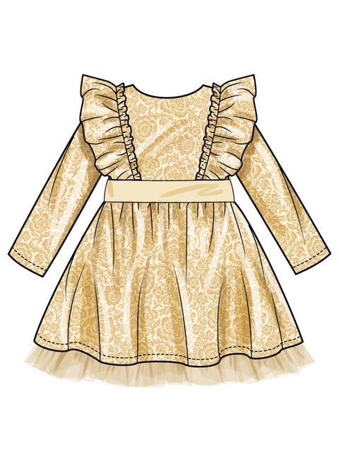 Simplicity S3209 | Simplicity Sewing Pattern Children's Dress with Sleeve Variations