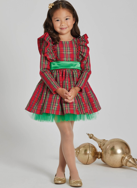 Simplicity S3209 | Simplicity Sewing Pattern Children's Dress with Sleeve Variations