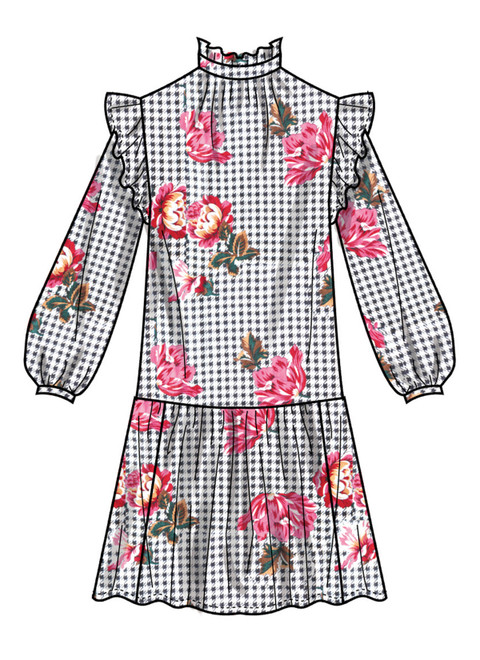 Simplicity S3211 | Simplicity Sewing Pattern Girls' Dress with Sleeve Variations
