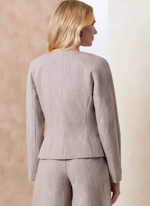 V2166 (PDF) | Vogue Patterns Misses' Jacket and Pants | Vogue Patterns