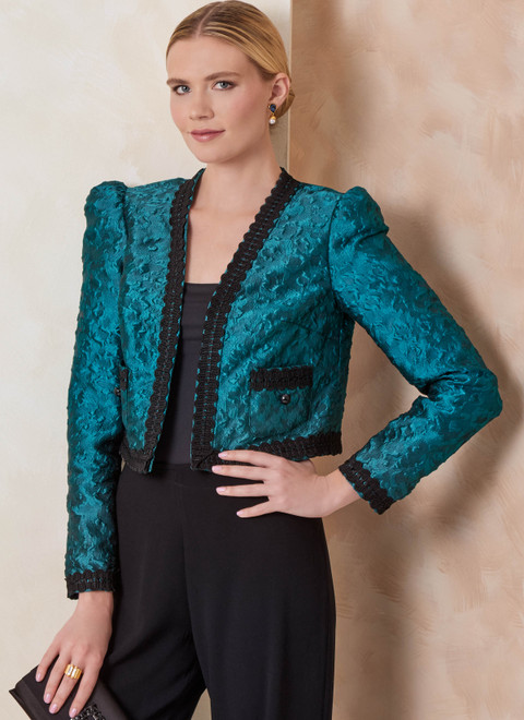 slight vogue ジャケット V2160 | Vogue Patterns Misses' Jacket with Neckline and Pocket