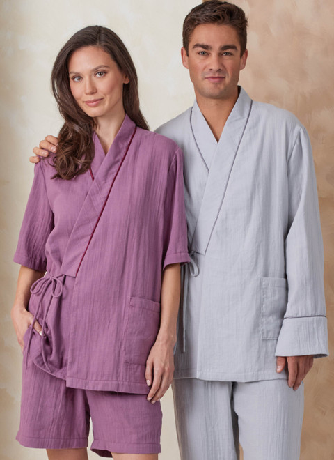 Vogue Patterns V2168 | Vogue Patterns Unisex Robe, Pajama Pants and Shorts