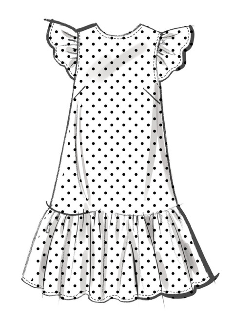 McCall's M8651 | Misses' and Miss Petite Drop Waist Mini Dress