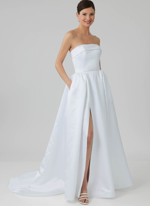 McCall's M8653 | Misses' and Women's Strapless Wedding Gown