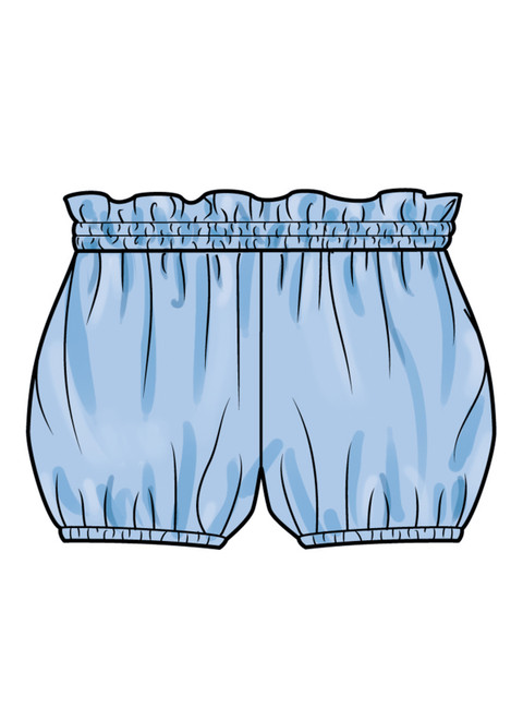 M8665 (PDF) | McCall's Sewing Pattern Babies' Tops, Bloomers and