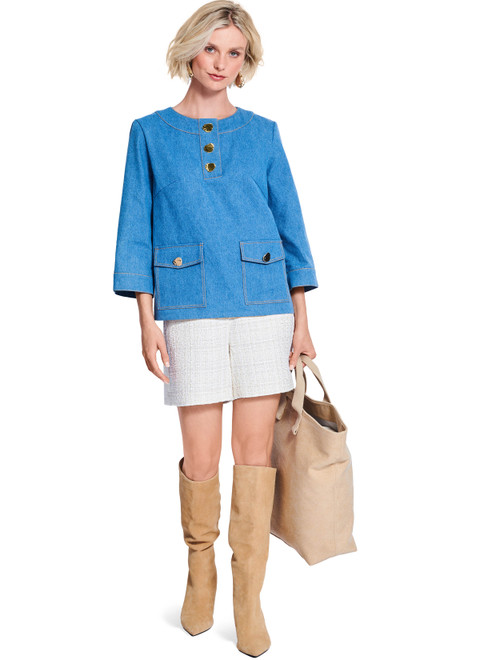 Burda Style BUR5655 | Burda Style Pattern 5655 Misses' Blouses