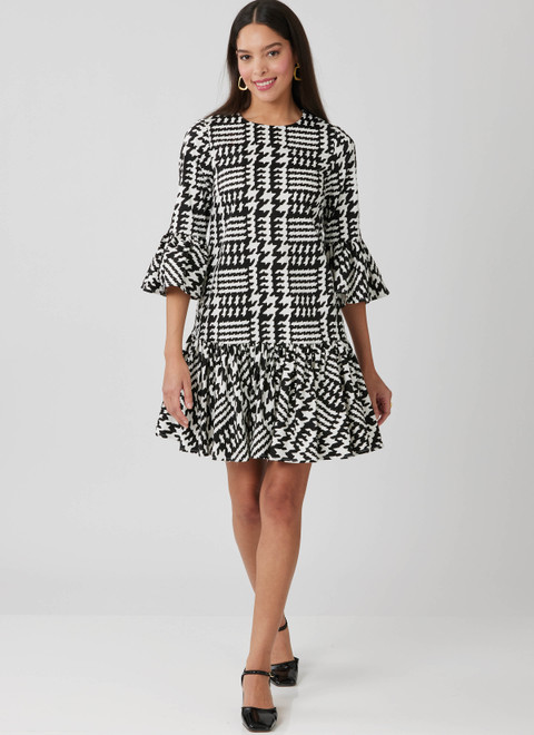 McCall's M8651 | Misses' and Miss Petite Drop Waist Mini Dress