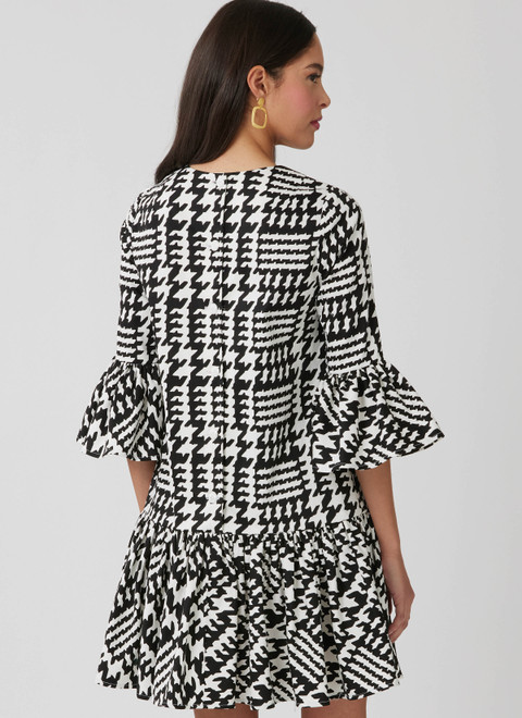 McCall's M8651 | Misses' and Miss Petite Drop Waist Mini Dress