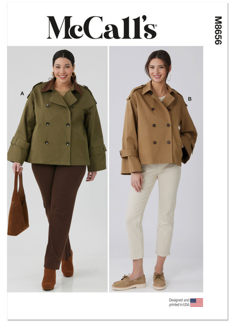 M8656 | Misses' and Women's Trench Jacket | McCall's