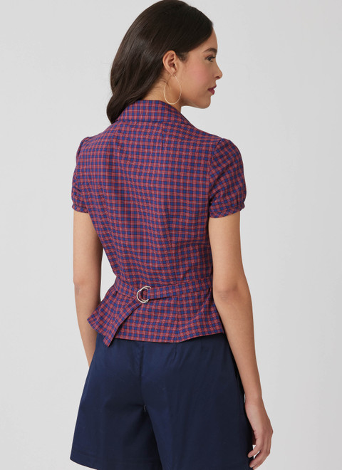 M8658 | Misses' Woven Top with Sleeve Variations | McCall's