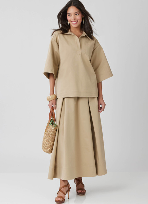 M8662 | Misses' Top and Skirt | McCall's
