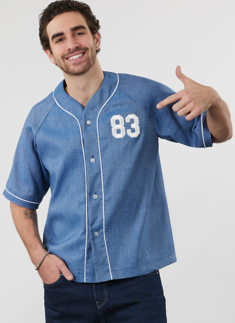 Simplicity S3241 | Simplicity Sewing Pattern Unisex Baseball Top