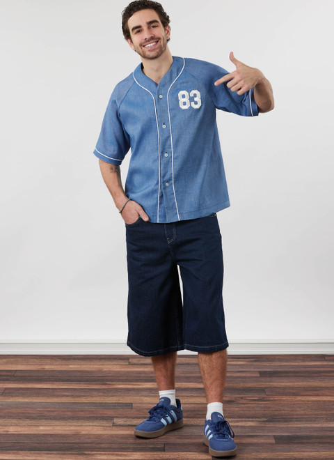 Simplicity S3241 | Simplicity Sewing Pattern Unisex Baseball Top