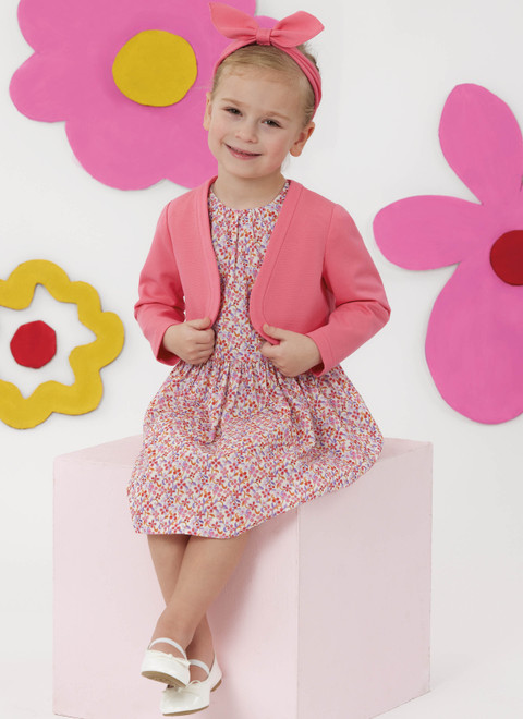 S3244 (PDF) | Simplicity Sewing Pattern Children's Dresses, Bolero