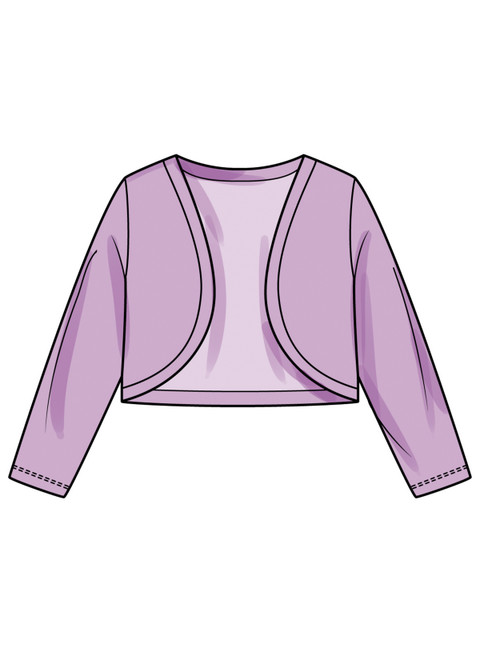 S3244 (PDF) | Simplicity Sewing Pattern Children's Dresses, Bolero