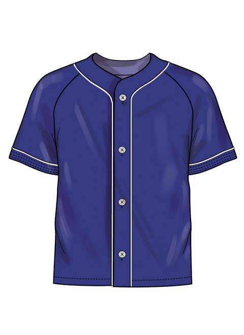 Simplicity S3241 | Simplicity Sewing Pattern Unisex Baseball Top