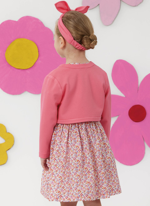 Simplicity S3244 | Simplicity Sewing Pattern Children's Dresses, Bolero and Headband in Three Sizes