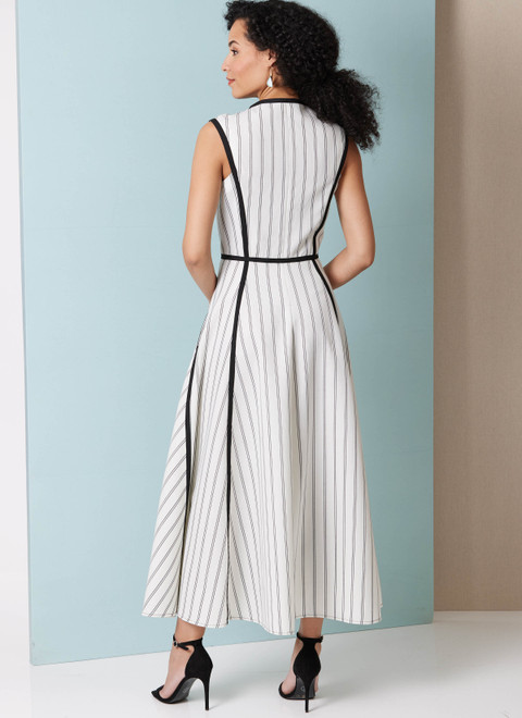 Butterick B7076 | Butterick Sewing Pattern Misses' and Women's Fit and Flare Dress in Two Lengths