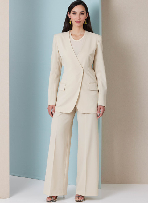 Butterick B7081 | Butterick Sewing Pattern Misses' Jacket with Belt and Pants
