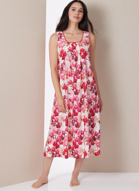 Butterick B7084 | Butterick Sewing Pattern Misses' Nightgown and Robe with Tie Belt