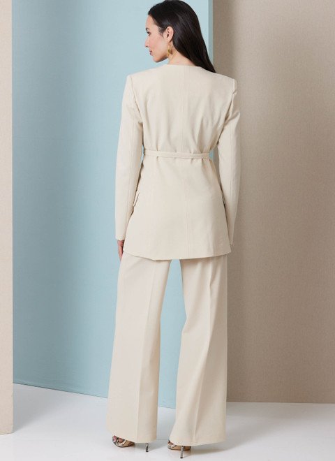 Butterick B7081 | Butterick Sewing Pattern Misses' Jacket with Belt and Pants
