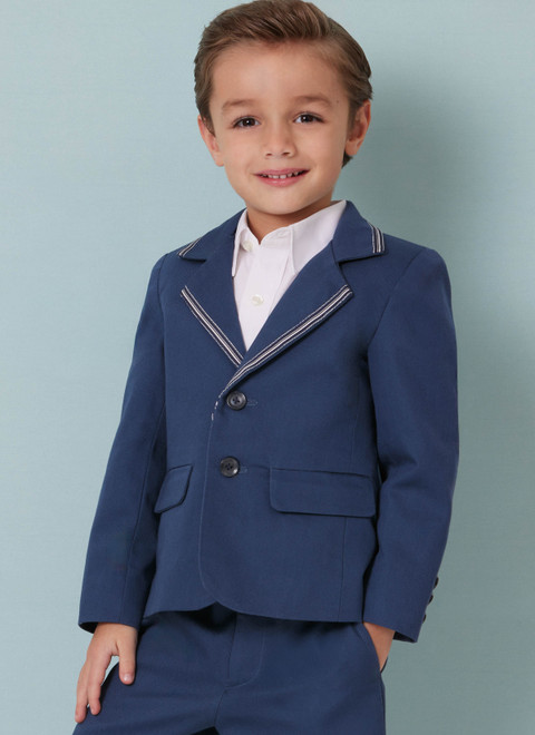 Butterick B7087 | Butterick Sewing Pattern Boys' Blazer and Pants