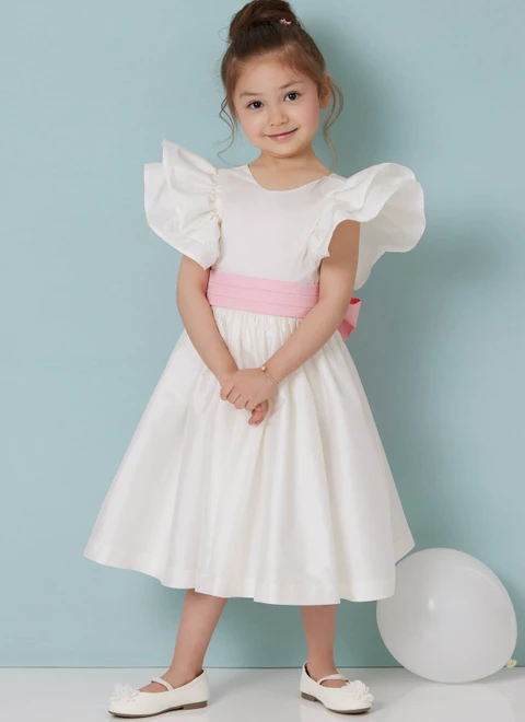 Butterick B7088 | Butterick Sewing Pattern Children's Dress in Two Lengths and Tie Belt