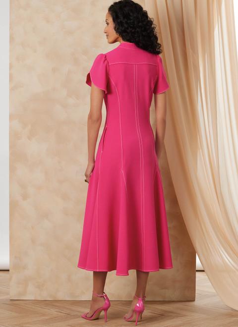 V2172 (PDF) | Vogue Patterns Misses' Dress With Sleeve And Length