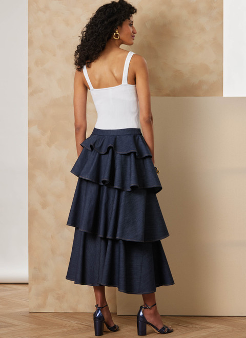 V2183 (PDF) | Vogue Patterns Misses' Spiral Skirt | Vogue Patterns