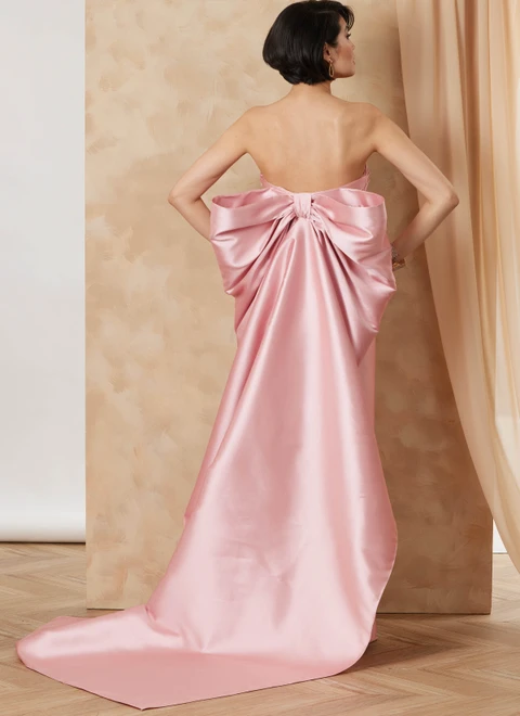 Vogue Patterns V2177 | Vogue Patterns Misses’ Strapless Column Gown With Back Bow