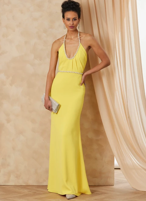 Vogue Patterns V2178 | Vogue Patterns Misses' Halter Gown by Badgley Mischka